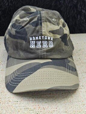 Wembley Men Hat Hometown HERO Green Camo Sport Cotton Hat Cap New